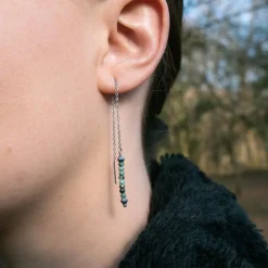 Sloya Pendantes Lumia en pierres Turquoise Africain | Femme Boucles D'Oreilles