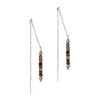 Sloya Pendantes Lumia en pierres Oeil de Tigre | Femme Boucles D'Oreilles