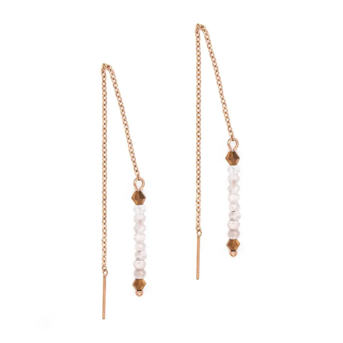Sloya Pendantes Lumia en pierres de Lune | Femme Boucles D'Oreilles
