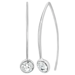 So Charm Bijoux Pendantes So Charm - B3149-ARGENT-CRYS - Boucles D'Oreilles Argentées | Femme Boucles D'Oreilles