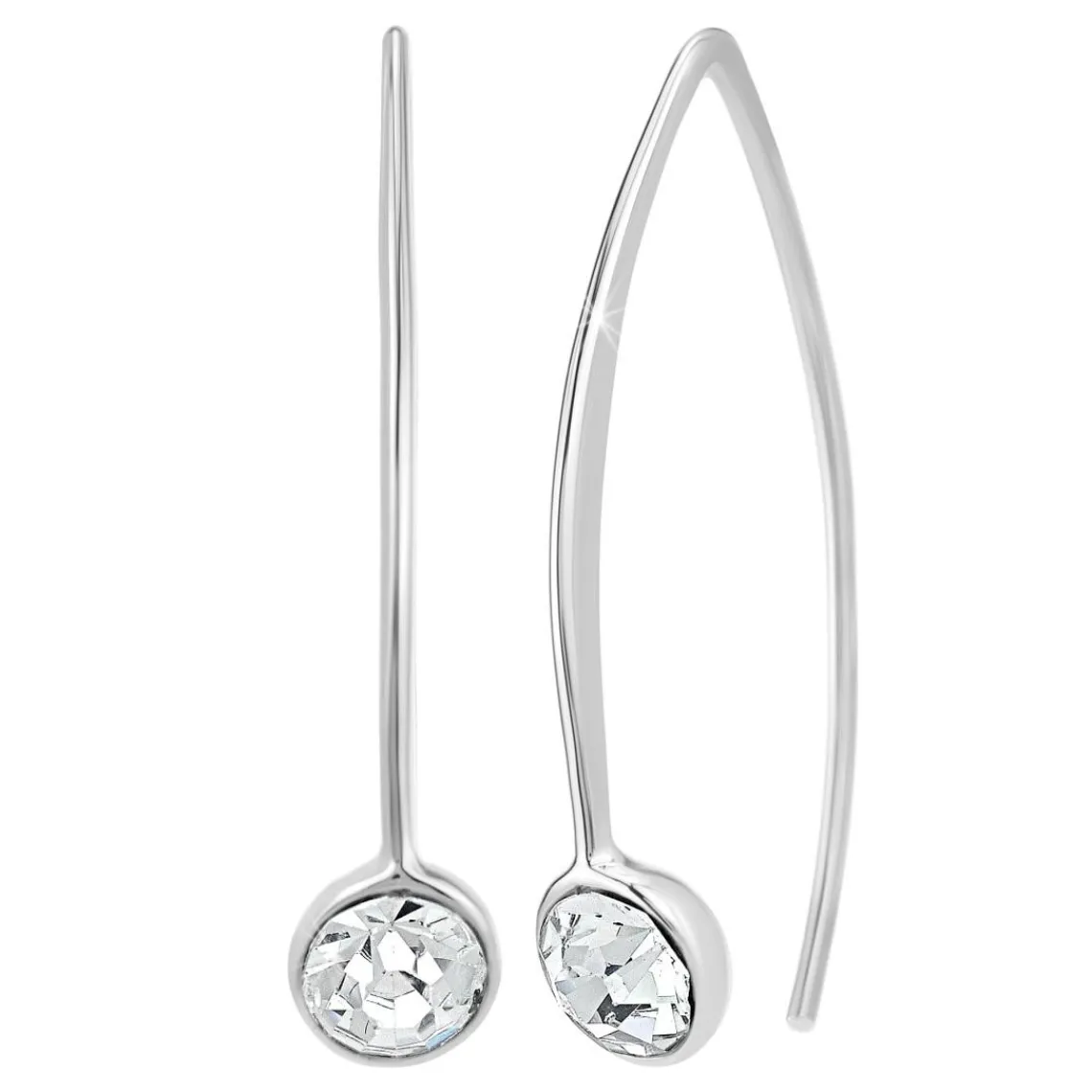 So Charm Bijoux Pendantes So Charm - B3149-ARGENT-CRYS - Boucles D'Oreilles Argentées | Femme Boucles D'Oreilles