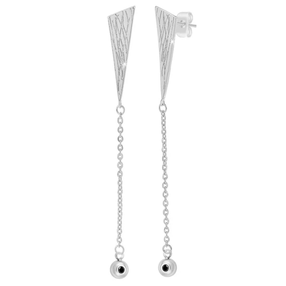 So Charm Bijoux Pendantes So Charm - BD2632-ARGENT-DIAMANT - Boucles D'Oreilles Argentées | Femme Boucles D'Oreilles