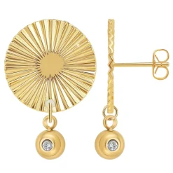So Charm Bijoux Pendantes So Charm - BD4185-DORE-DIAMANT - Boucles D'Oreilles Dorées | Femme Boucles D'Oreilles