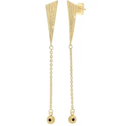 So Charm Bijoux Pendantes So Charm - BD2632-DORE-DIAMANT - Boucles D'Oreilles Dorées | Femme Boucles D'Oreilles