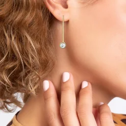So Charm Bijoux Pendantes So Charm - B3149-DORE-CRYS - Boucles D'Oreilles Dorées | Femme Boucles D'Oreilles
