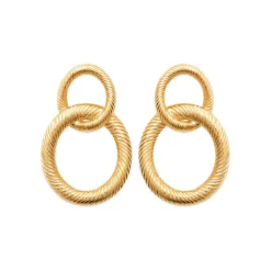 Maison de la Bijouterie Pendante-Y5VZ50-- Plaqué Or | Femme Boucles D'Oreilles
