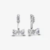 Pandora Pendants d’Oreilles Nœud Scintillant | Femme Boucles D'Oreilles