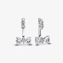 Pandora Pendants d’Oreilles Nœud Scintillant | Femme Boucles D'Oreilles