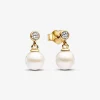 Pandora Pendants d’Oreilles Perle de Culture et Pierre | Femme Boucles D'Oreilles