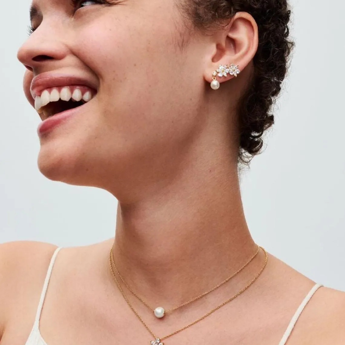 Pandora Pendants d’Oreilles Perle de Culture et Pierre | Femme Boucles D'Oreilles
