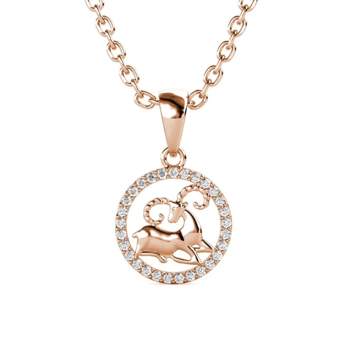 MYC-Paris Pendentif Zodiaque Bélier Or Rose | Femme Collier Et Pendentif