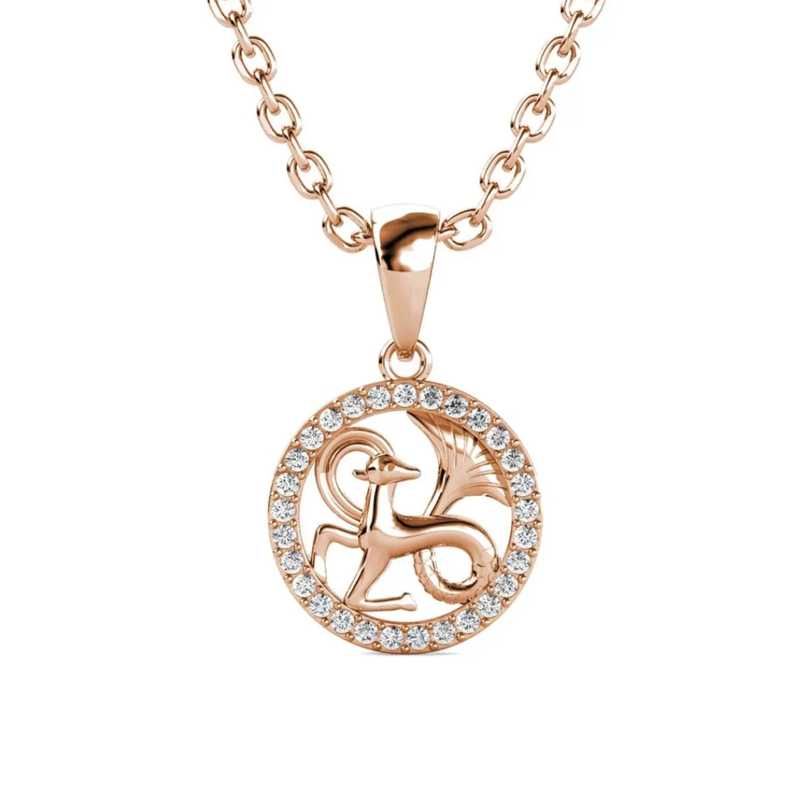 MYC-Paris Pendentif Zodiaque Capricorne Or Rose | Femme Collier Et Pendentif
