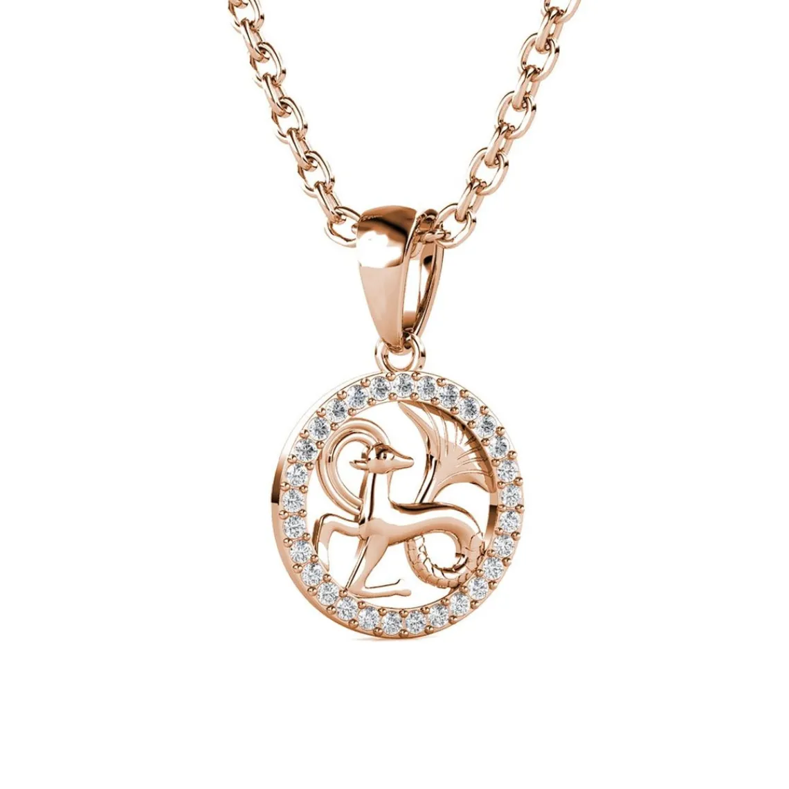 MYC-Paris Pendentif Zodiaque Capricorne Or Rose | Femme Collier Et Pendentif
