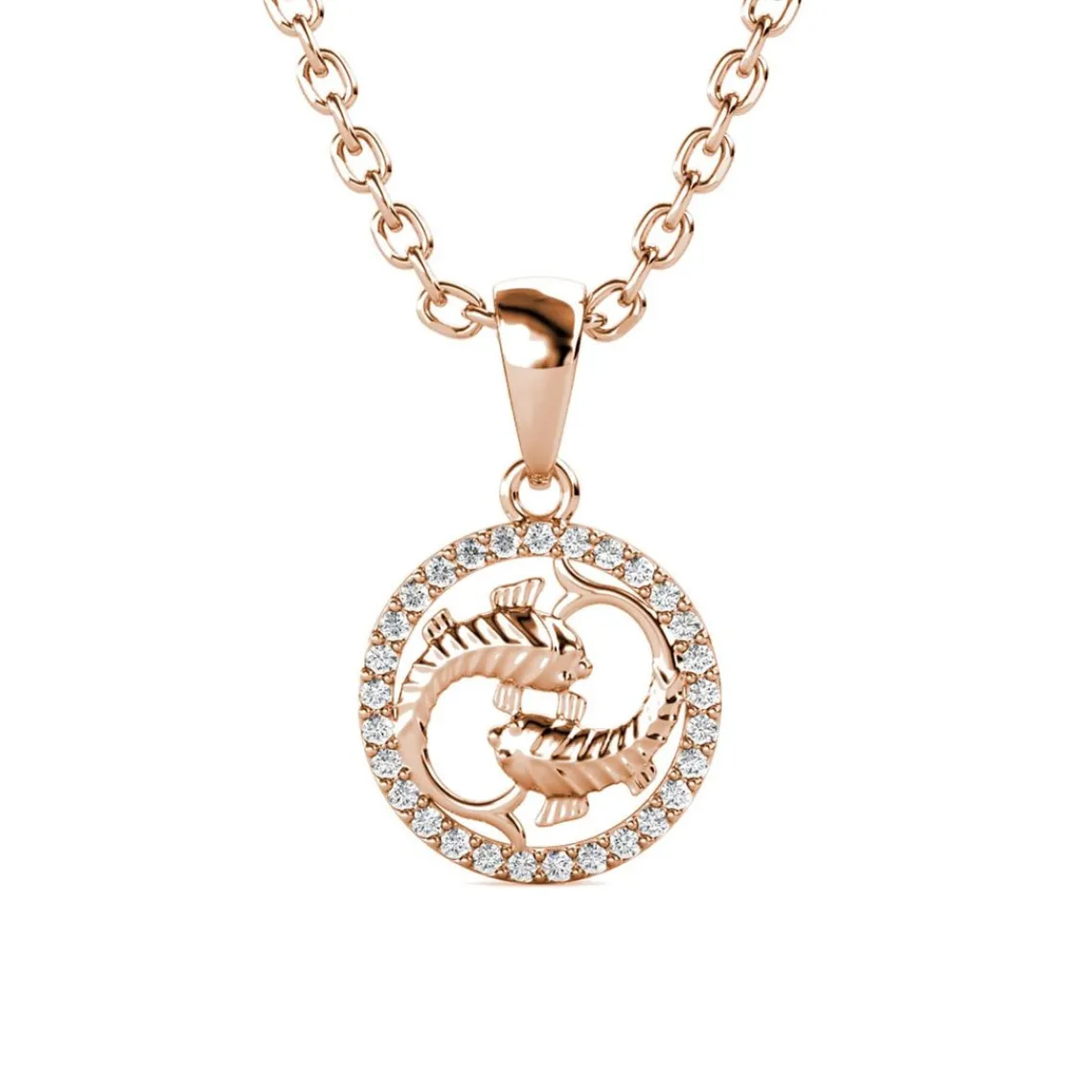 MYC-Paris Pendentif Zodiaque Poisson Or Rose | Femme Collier Et Pendentif
