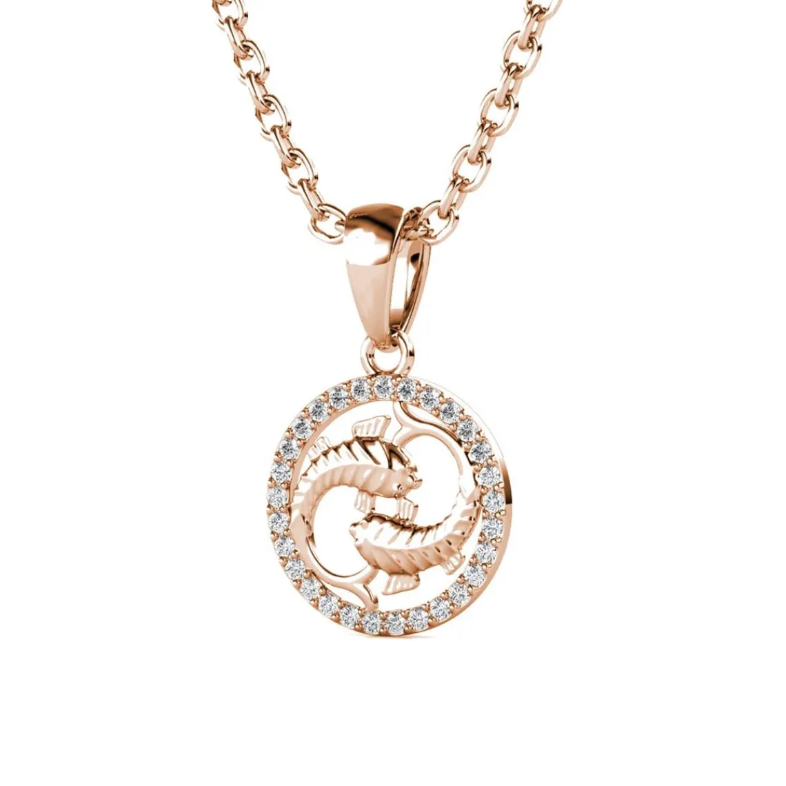MYC-Paris Pendentif Zodiaque Poisson Or Rose | Femme Collier Et Pendentif