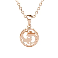 MYC-Paris Pendentif Zodiaque Poisson Or Rose | Femme Collier Et Pendentif