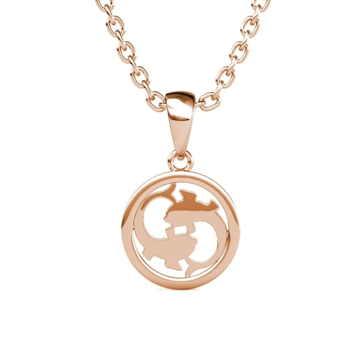 MYC-Paris Pendentif Zodiaque Poisson Or Rose | Femme Collier Et Pendentif