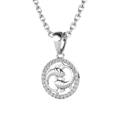 MYC-Paris Pendentif Zodiaque Poisson Argenté | Femme Collier Et Pendentif