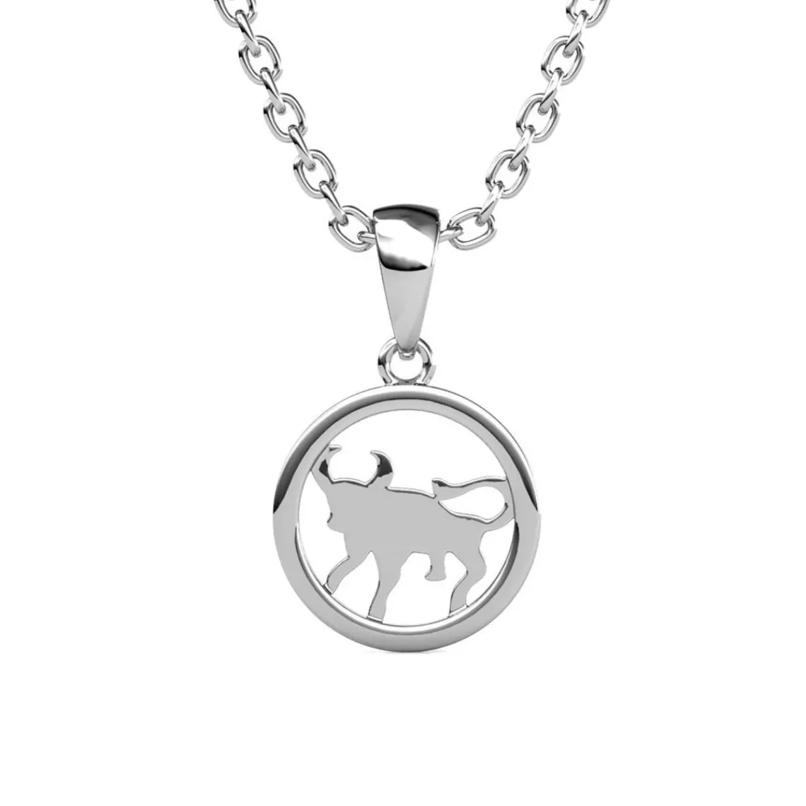 MYC-Paris Pendentif Zodiaque Taureau Argenté | Femme Collier Et Pendentif