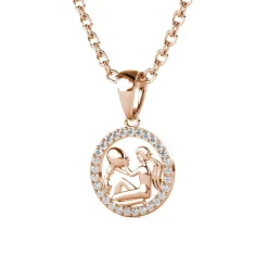 MYC-Paris Pendentif Zodiaque Verseau Or Rose | Femme Collier Et Pendentif