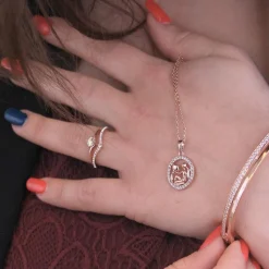 MYC-Paris Pendentif Zodiaque Verseau Or Rose | Femme Collier Et Pendentif