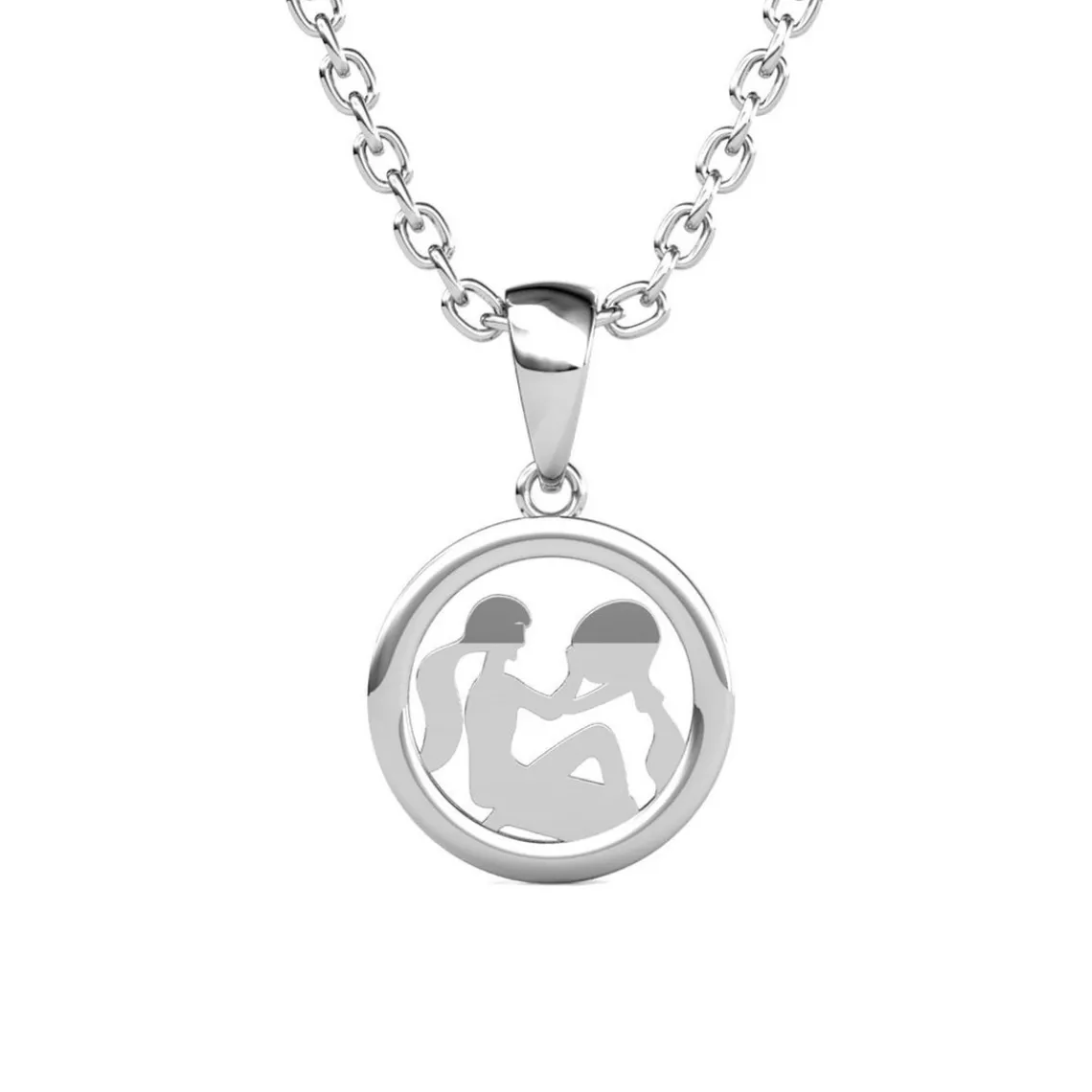 MYC-Paris Pendentif Zodiaque Verseau Argenté | Femme Collier Et Pendentif