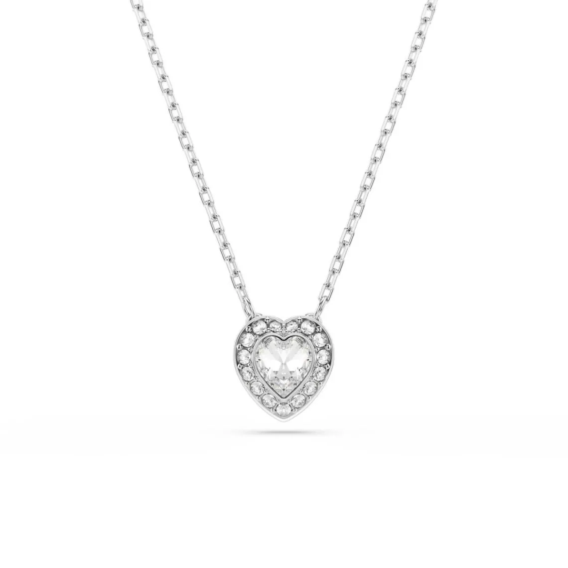 Swarovski Bijoux Pendentif Ariana Grande x Swarovski, Tailles variées, Cœur, Blanc, Métal rhodié | Femme Collier Et Pendentif