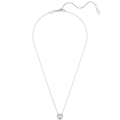 Swarovski Bijoux Pendentif Ariana Grande x Swarovski, Tailles variées, Cœur, Blanc, Métal rhodié | Femme Collier Et Pendentif