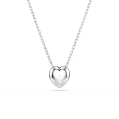 Swarovski Bijoux Pendentif Ariana Grande x Swarovski, Tailles variées, Cœur, Blanc, Métal rhodié | Femme Collier Et Pendentif