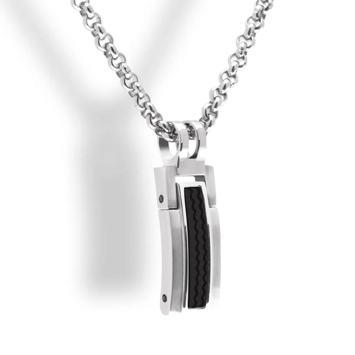 Rochet Pendentif P461081 - Pendentif Versus Bicolore Homme | Homme Colliers Et Pendentifs