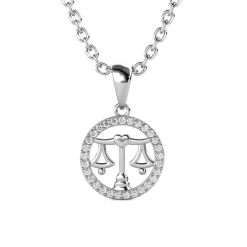 MYC-Paris Pendentif Zodiaque Balance Argenté | Femme Collier Et Pendentif