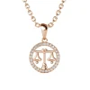 MYC-Paris Pendentif Zodiaque Balance Or Rose | Femme Collier Et Pendentif