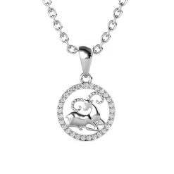 MYC-Paris Pendentif Zodiaque Bélier Argenté | Femme Collier Et Pendentif