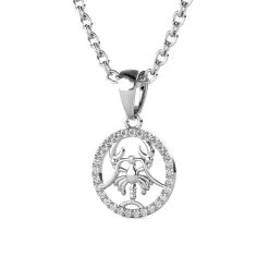 MYC-Paris Pendentif Zodiaque Cancer Argenté | Femme Collier Et Pendentif