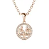 MYC-Paris Pendentif Zodiaque Gémeaux Or Rose | Femme Collier Et Pendentif