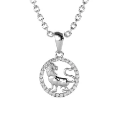 MYC-Paris Pendentif Zodiaque Lion Argenté | Femme Collier Et Pendentif
