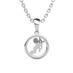 MYC-Paris Pendentif Zodiaque Sagittaire Argenté | Femme Collier Et Pendentif