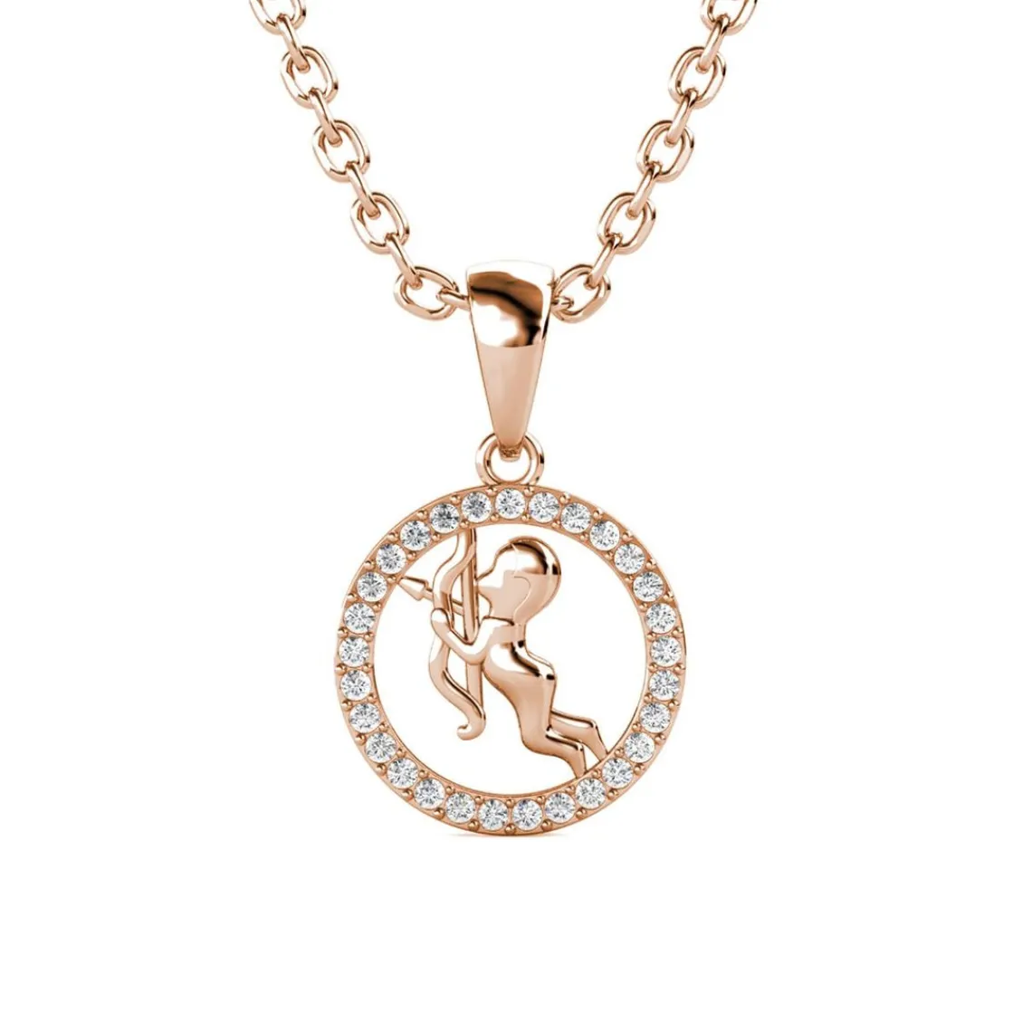 MYC-Paris Pendentif Zodiaque Sagittaire Or Rose | Femme Collier Et Pendentif
