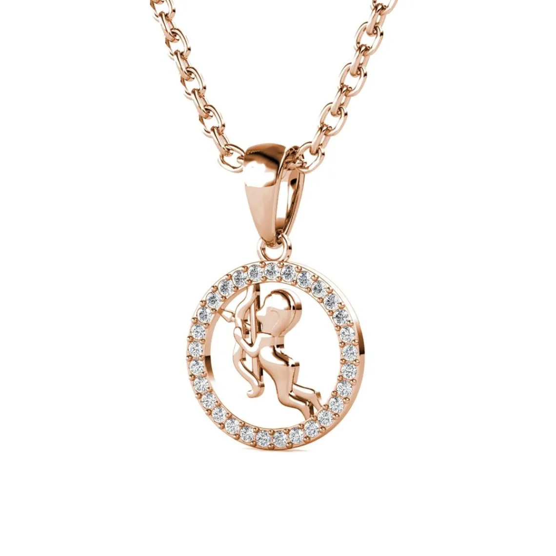 MYC-Paris Pendentif Zodiaque Sagittaire Or Rose | Femme Collier Et Pendentif