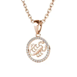 MYC-Paris Pendentif Zodiaque Scorpion Or Rose | Femme Collier Et Pendentif