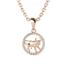MYC-Paris Pendentif Zodiaque Taureau Or Rose | Femme Collier Et Pendentif