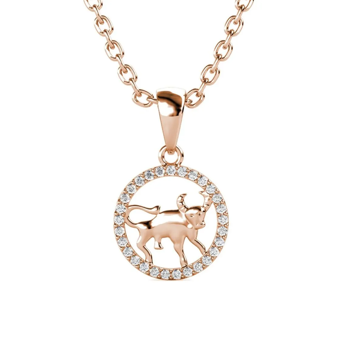 MYC-Paris Pendentif Zodiaque Taureau Or Rose | Femme Collier Et Pendentif