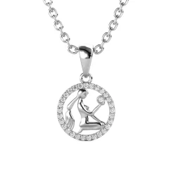 MYC-Paris Pendentif Zodiaque Vierge Argenté | Femme Collier Et Pendentif