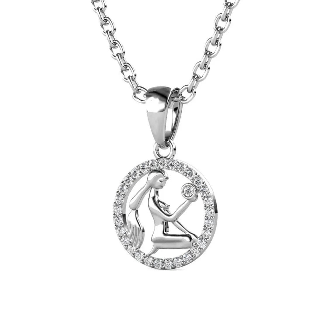 MYC-Paris Pendentif Zodiaque Vierge Argenté | Femme Collier Et Pendentif