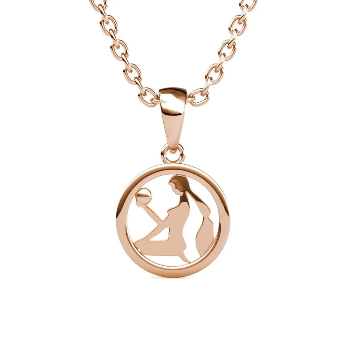 MYC-Paris Pendentif Zodiaque Vierge Or Rose | Femme Collier Et Pendentif