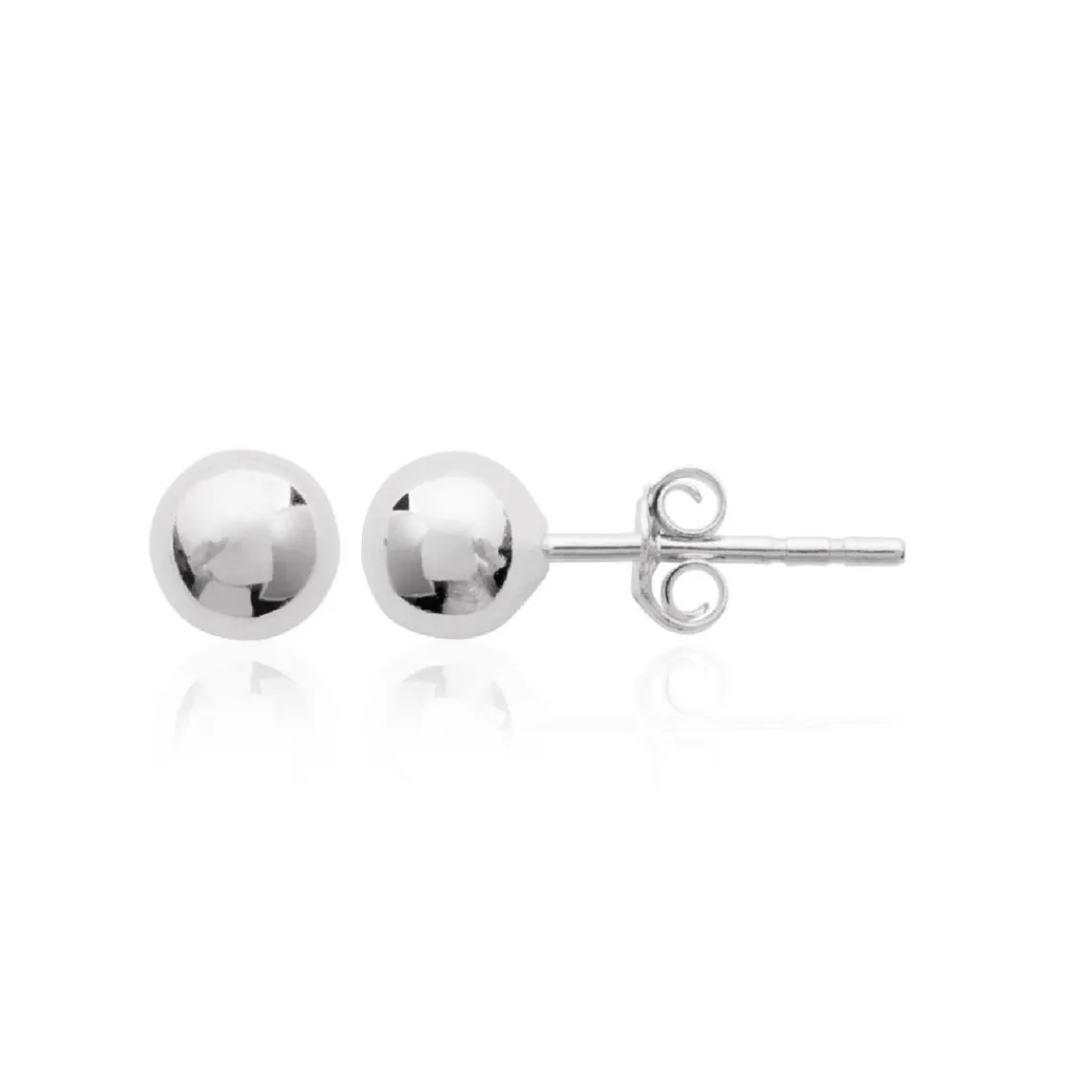 Maison de la Bijouterie Puces argent Femme rhodié boules - W0Y403Y6 | Femme Boucles D'Oreilles