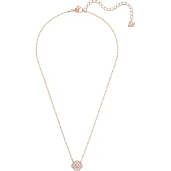 Swarovski Bijoux SET Swarovski 5516488 - Set collier et boucles d'oreilles métal rose pierres sertis blanc Femme | Femme Boucles D'Oreilles