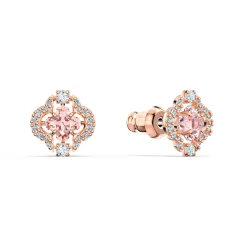 Swarovski Bijoux SET Swarovski 5516488 - Set collier et boucles d'oreilles métal rose pierres sertis blanc Femme | Femme Boucles D'Oreilles